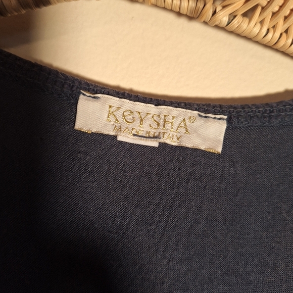 Keysha Silk Blend Babydoll Style Top Made in Italy Ladies Med Whimsigoth Hippie - Picture 5 of 7